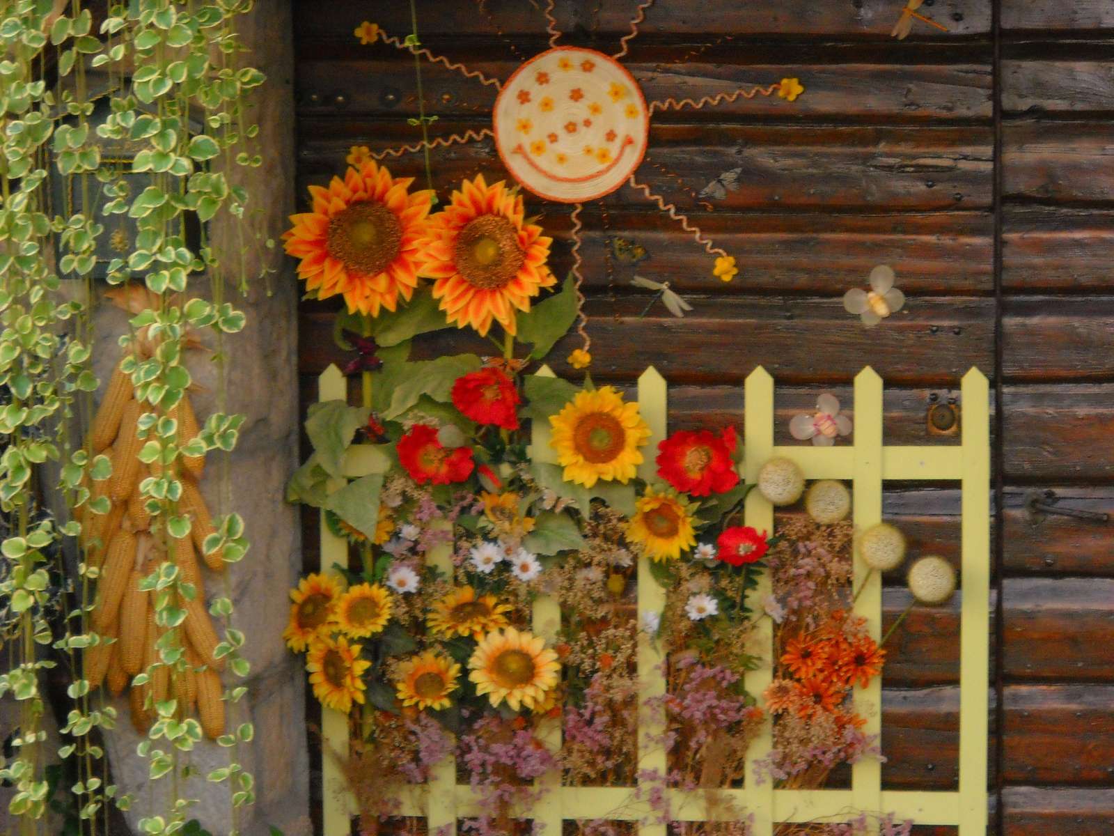 ひまわりのあるドア オンラインパズル