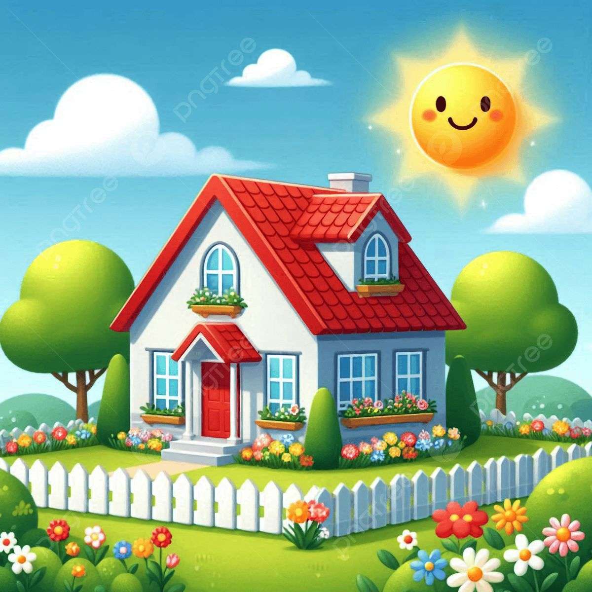 陽気な小さな家 ジグソーパズルオンライン