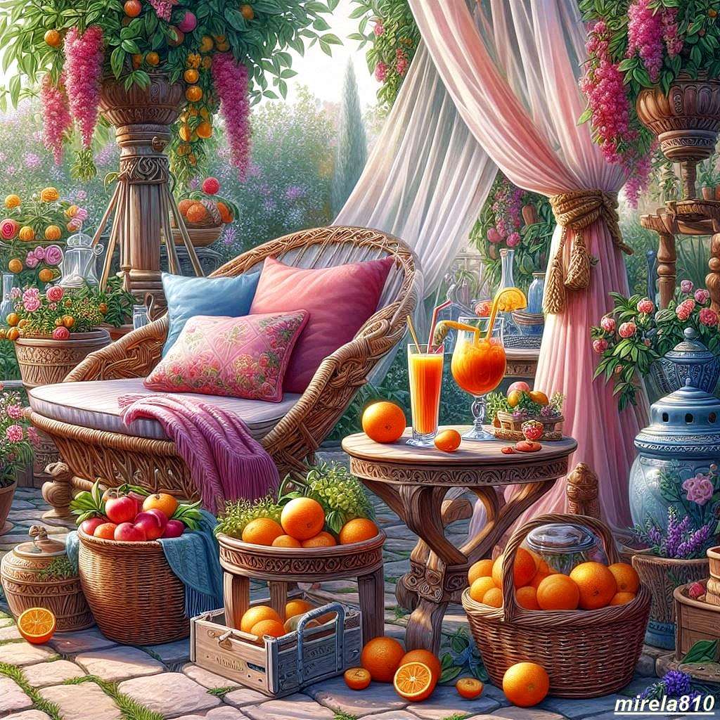 テラスに甘い ジグソーパズルオンライン