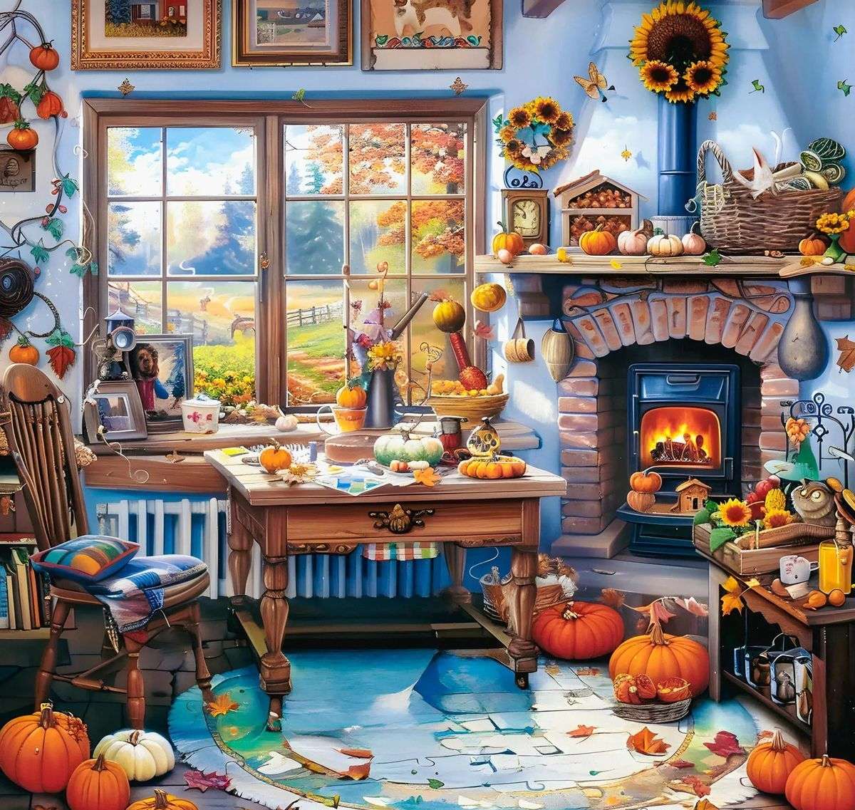 秋が来て家に帰った オンラインパズル