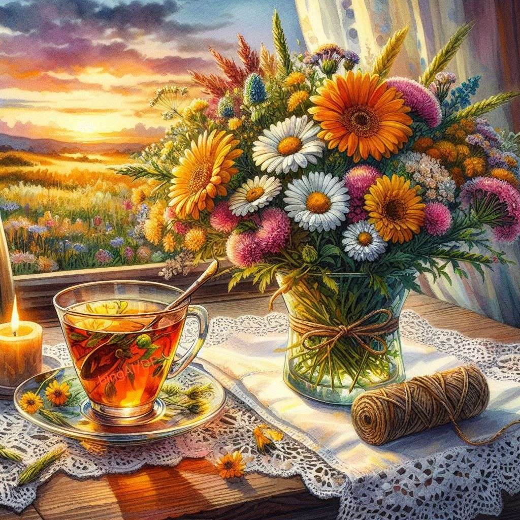 Tè alle erbe puzzle online