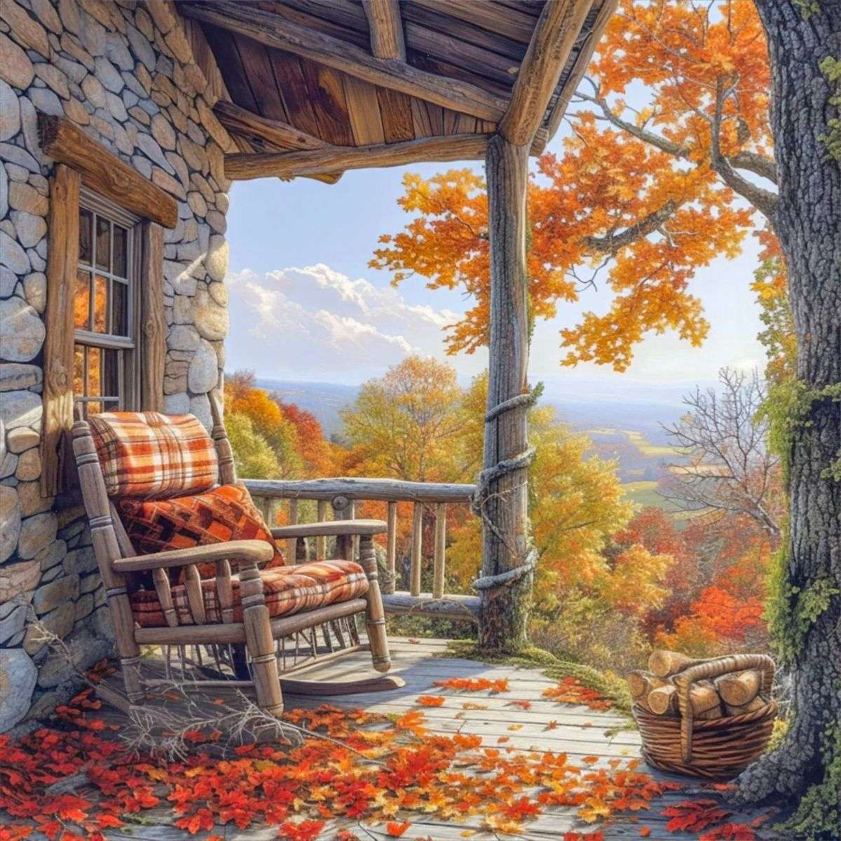 Wysoko w górach leżaka puzzle online