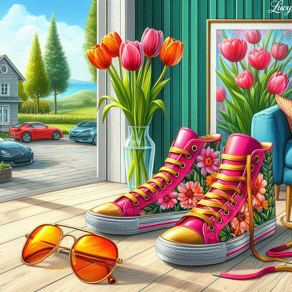 ハイトップスニーカーのペア ジグソーパズルオンライン