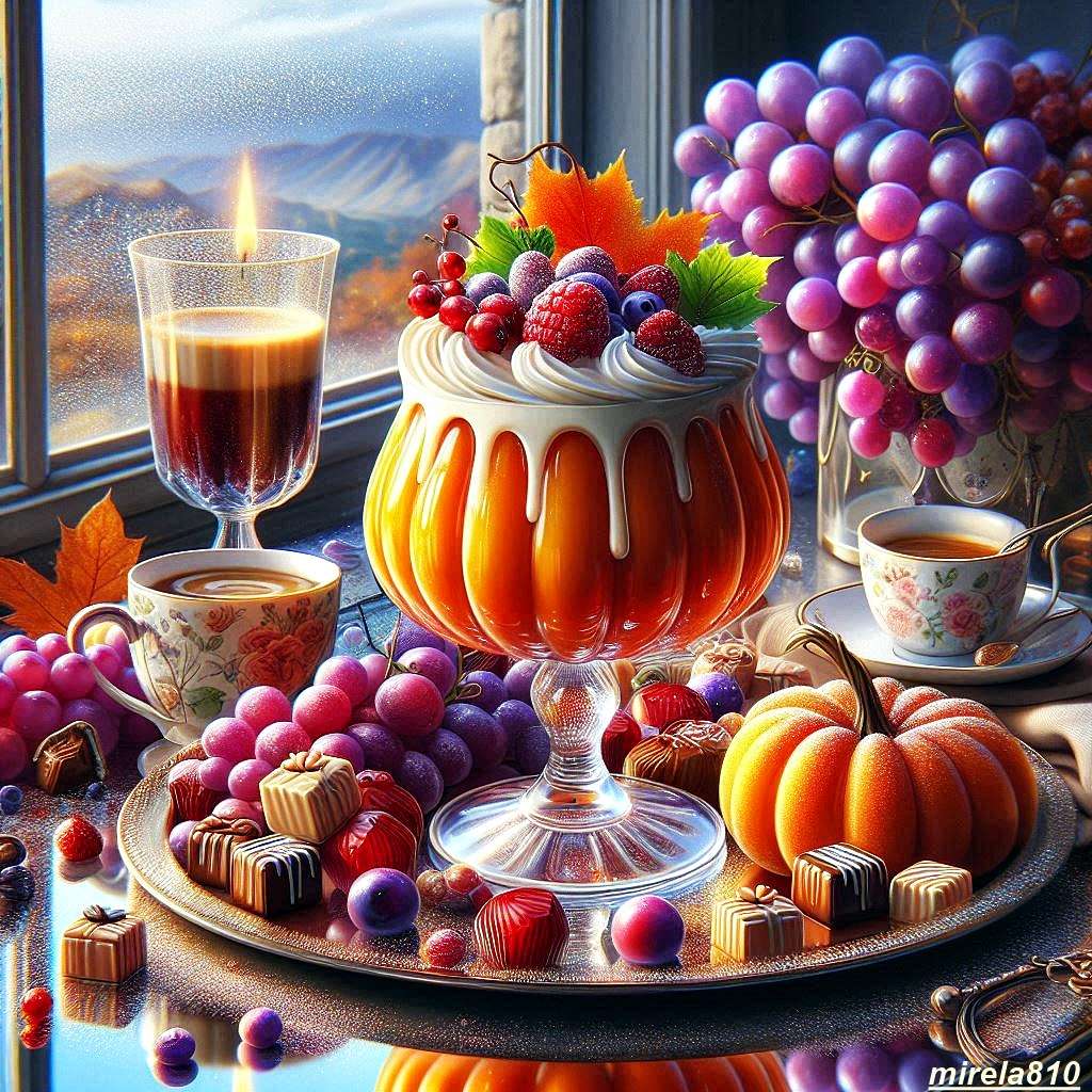 Тиквен пудинг онлайн пъзел