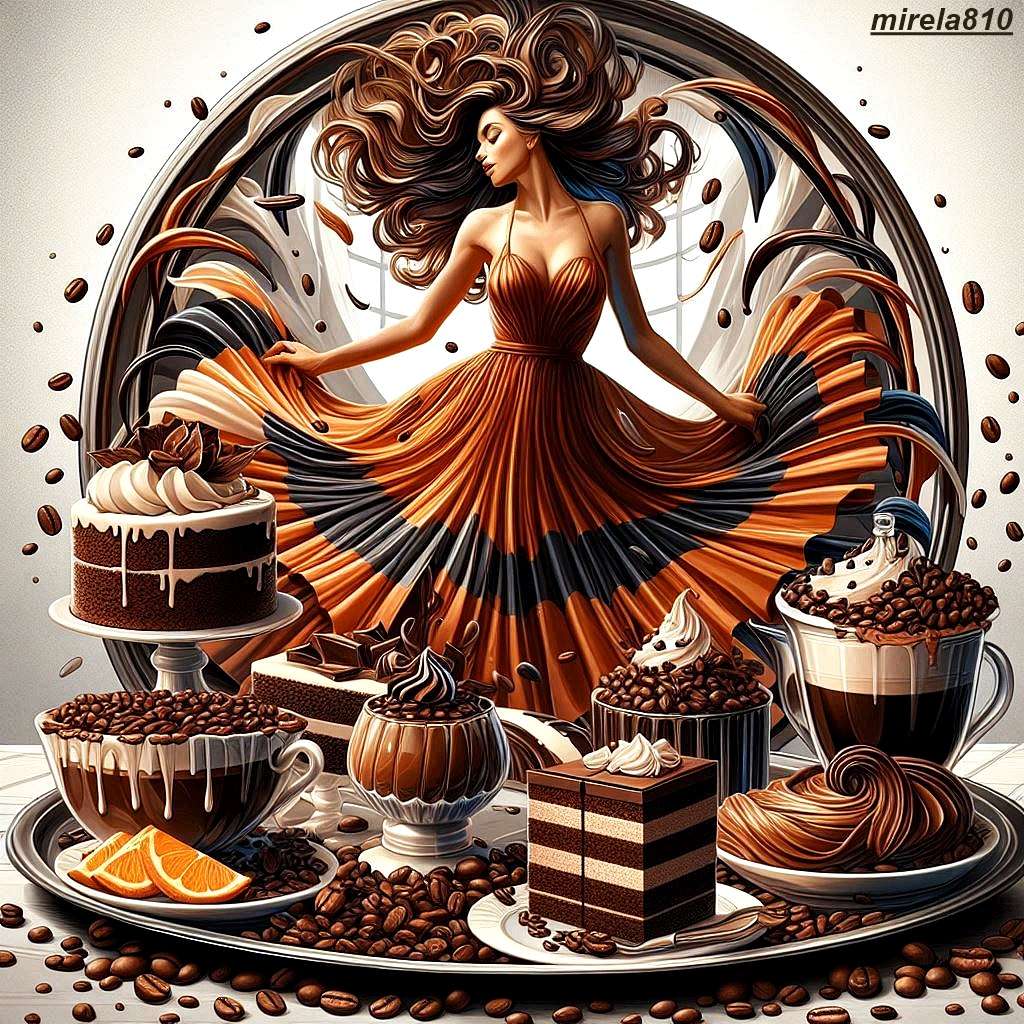 Десерт за кафе онлайн пъзел