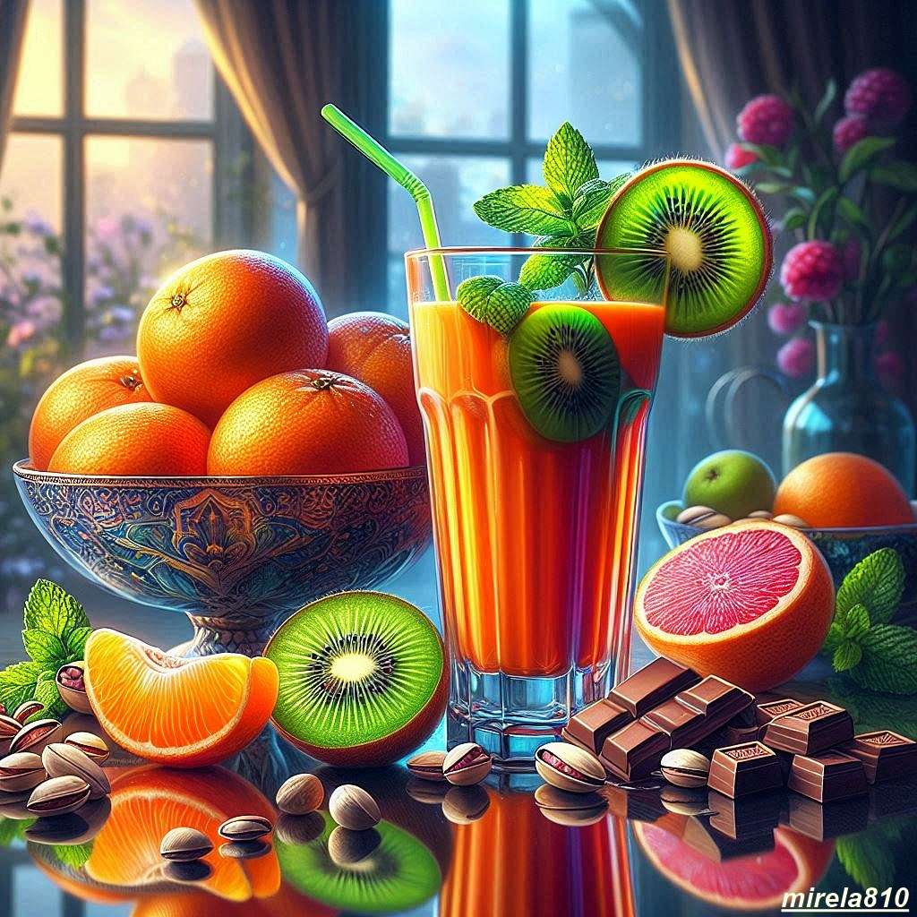 Плодов коктейл онлайн пъзел