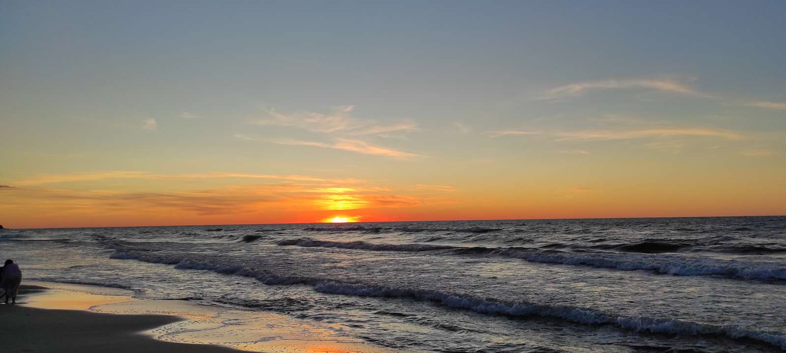 zachód słońca puzzle online