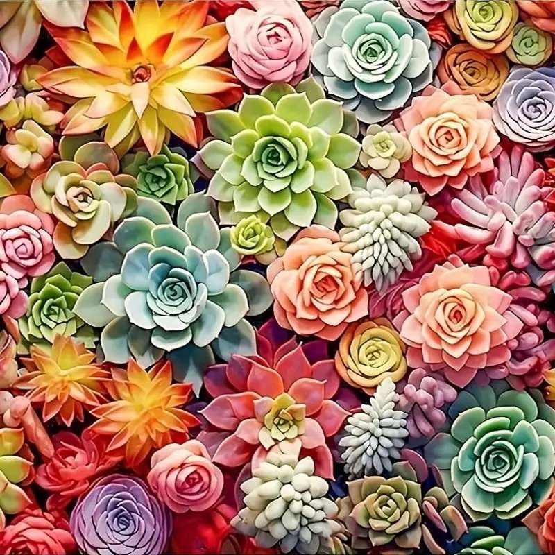 さまざまな多肉植物 ジグソーパズルオンライン