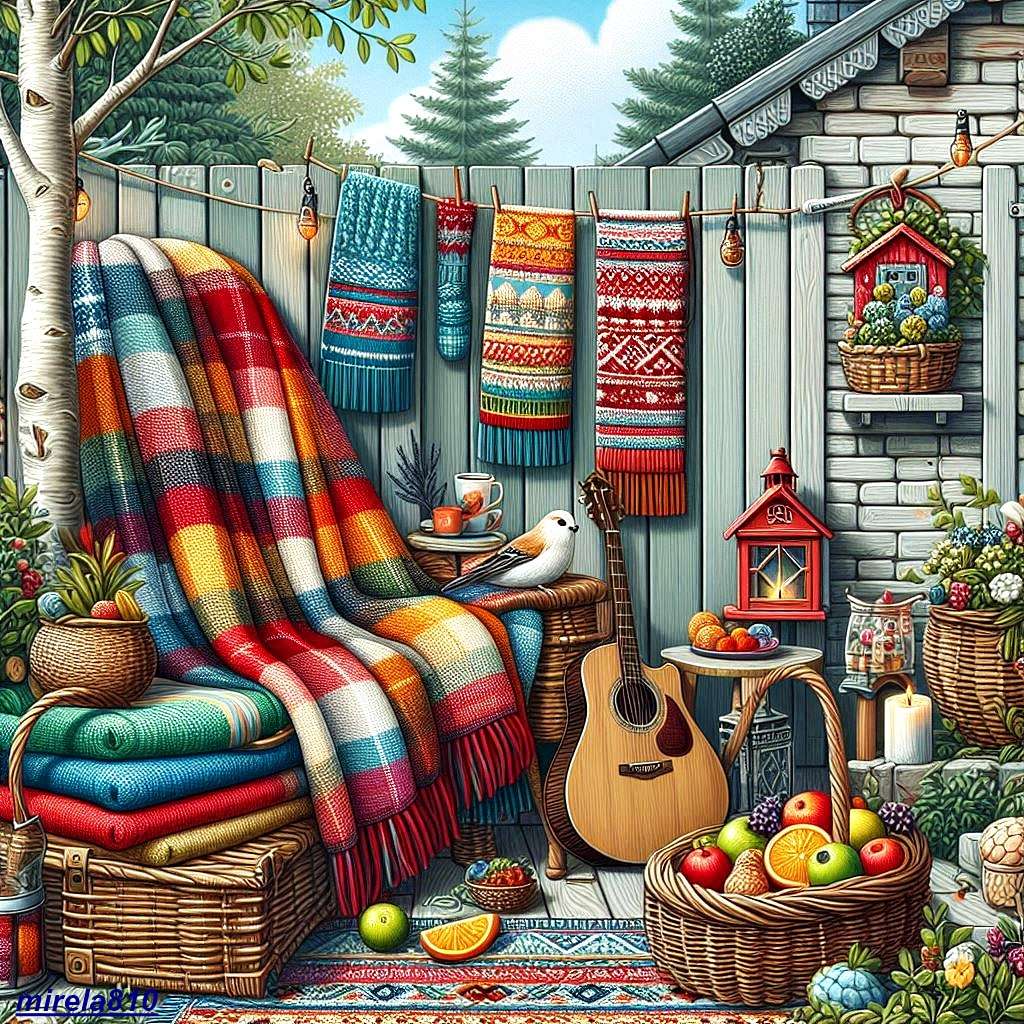 Hangulatos háztáji plakias kirakós online