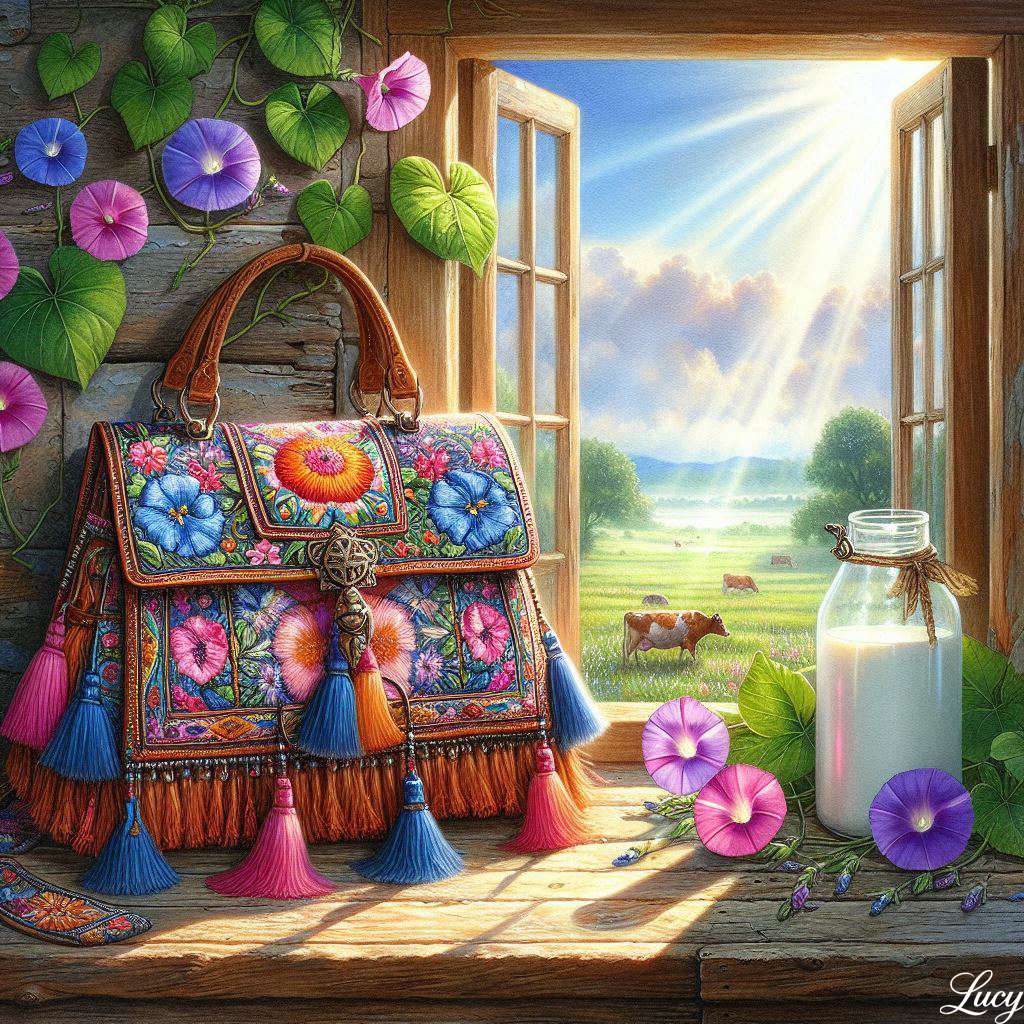 Handtasche im böhmischen Stil Puzzlespiel online