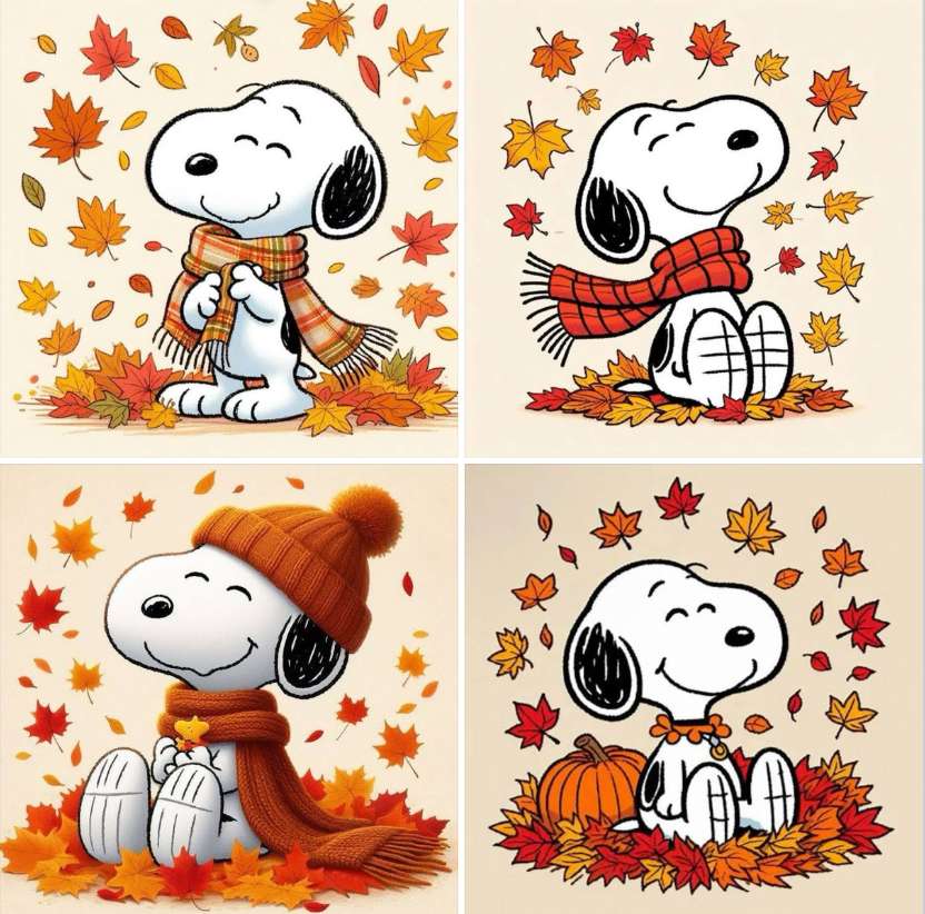 涼しい天気とカラフルな葉の美しい季節 オンラインパズル