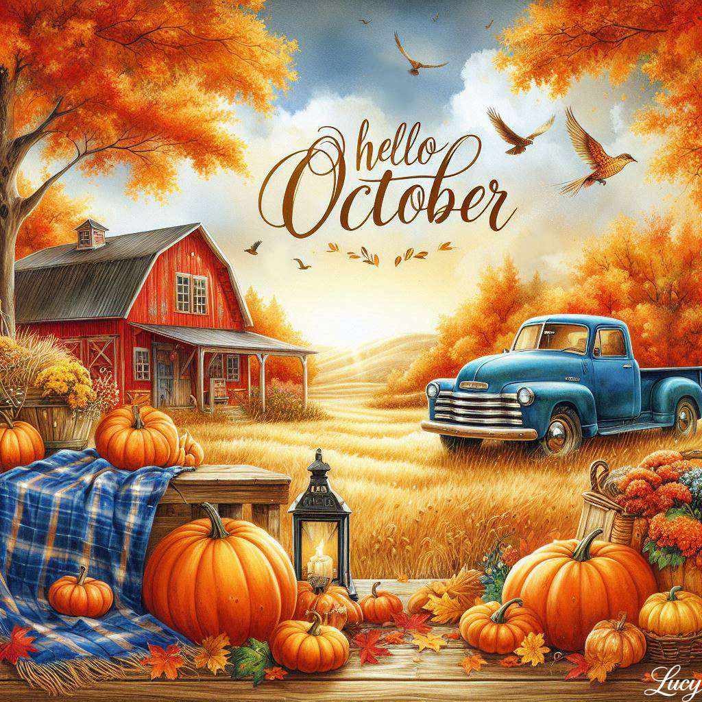 Здравейте октомври онлайн пъзел