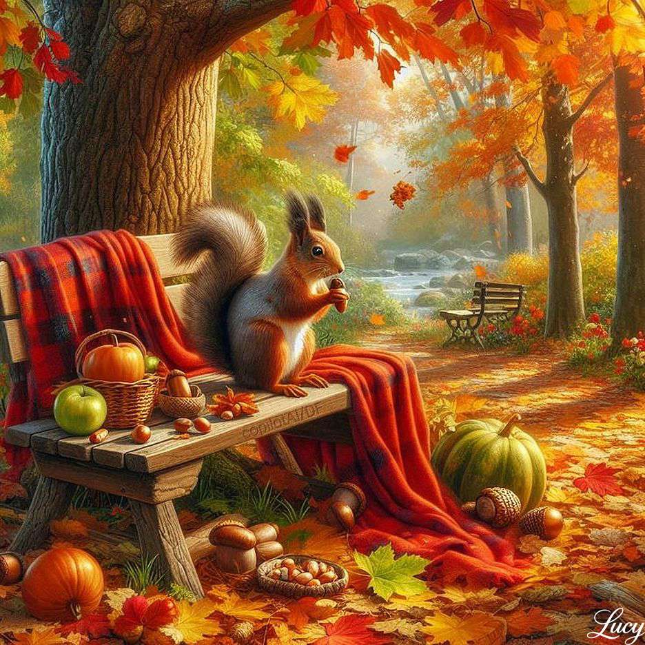 Quirrel яде жълъди онлайн пъзел