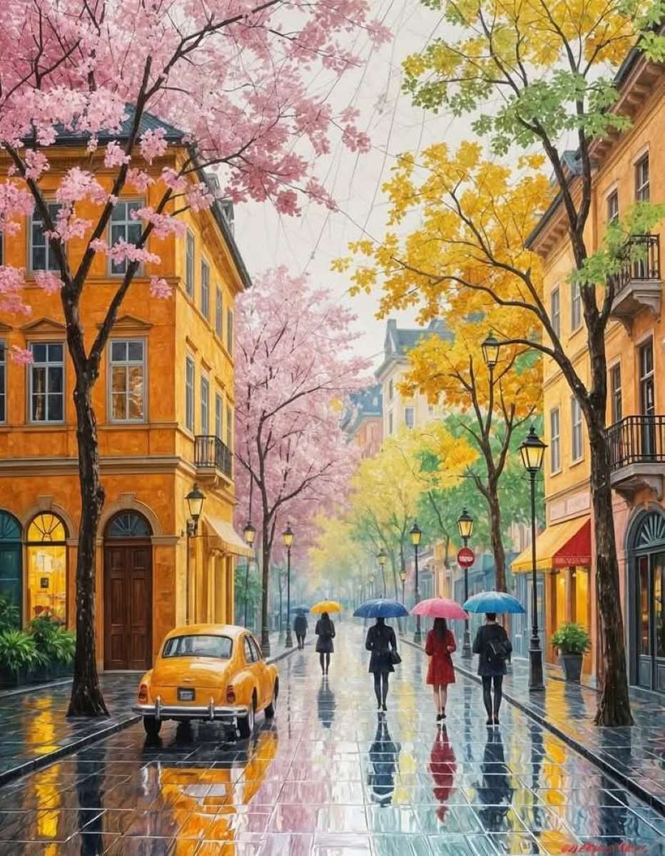 Есенен дъжд онлайн пъзел