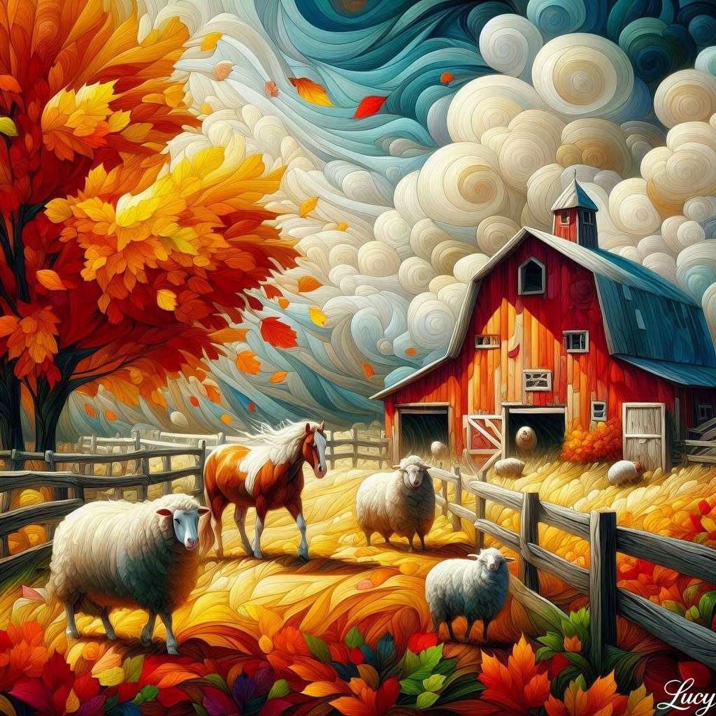 Clima ventoso com nuvens inchadas puzzle online