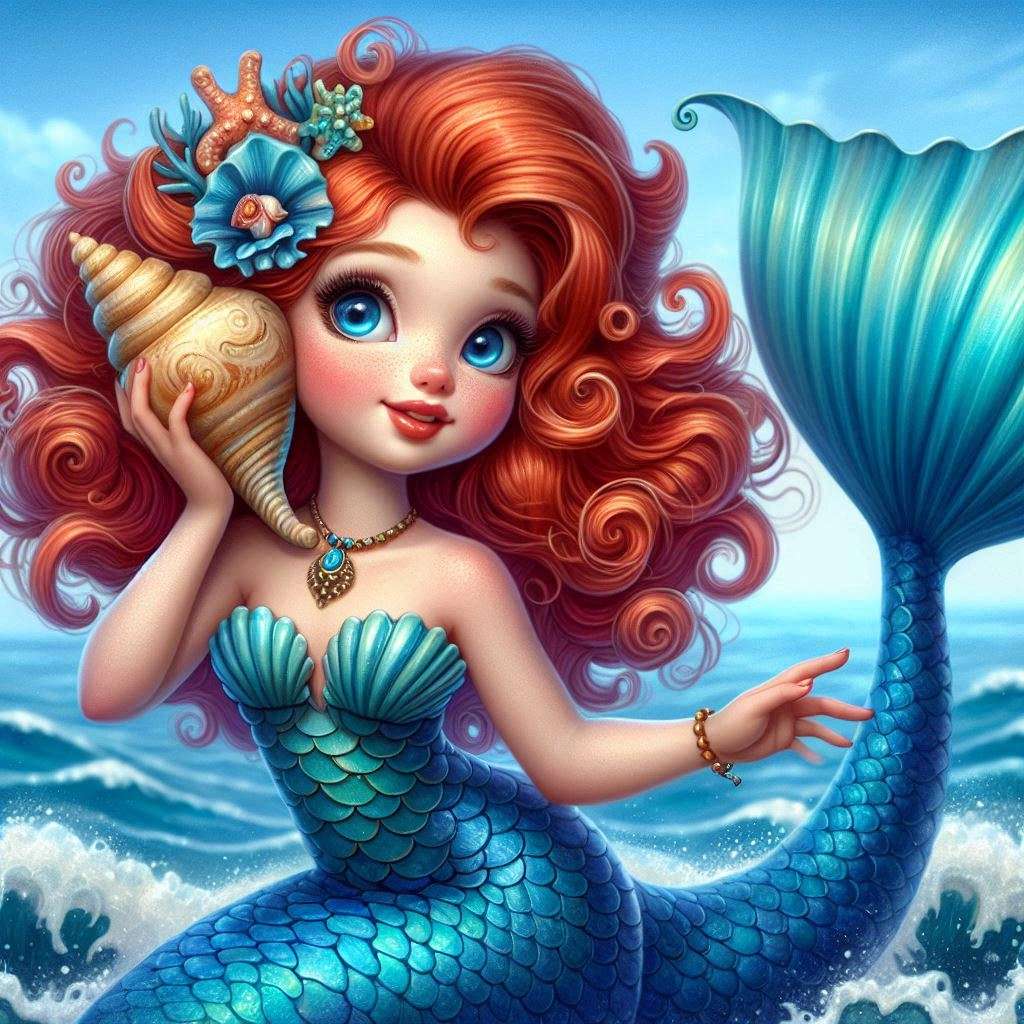 Red Hermosa sirena rompecabezas en línea