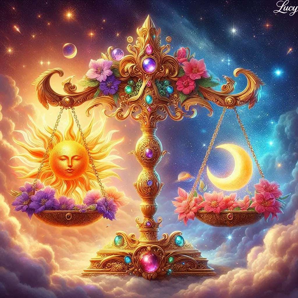 Μια ουράνια κλίμακα ισορροπίας online παζλ