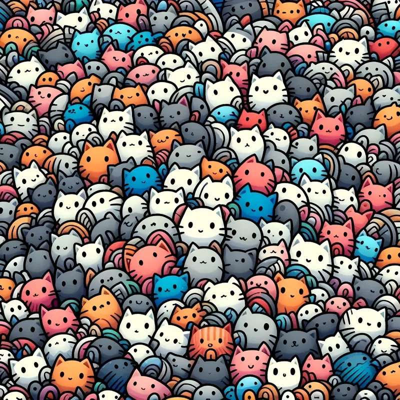 たくさんの猫 オンラインパズル