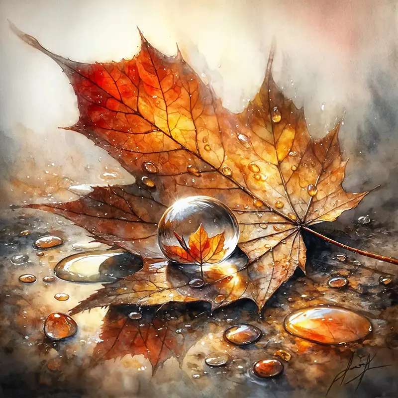 poetisk höst Pussel online