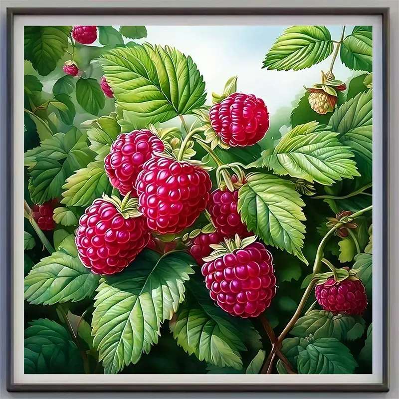 Пропорирайте малини на храста онлайн пъзел