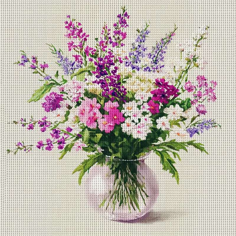 繊細な牧草地の花 ジグソーパズルオンライン