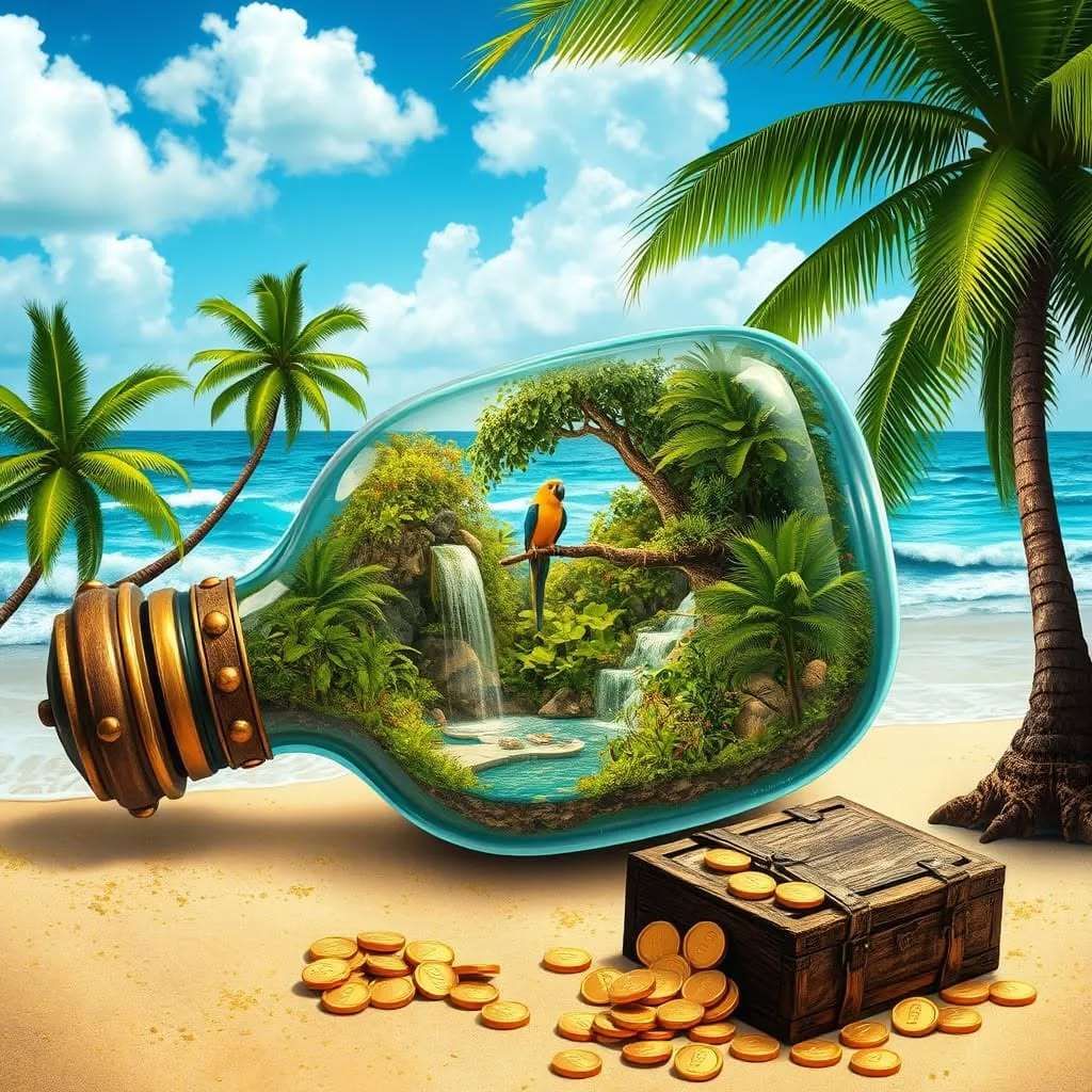 perroquet dans une bouteille puzzle en ligne