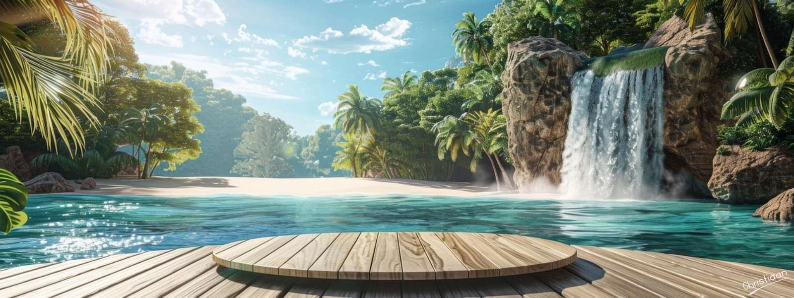 ビーチ、避難、海。 ジグソーパズルオンライン