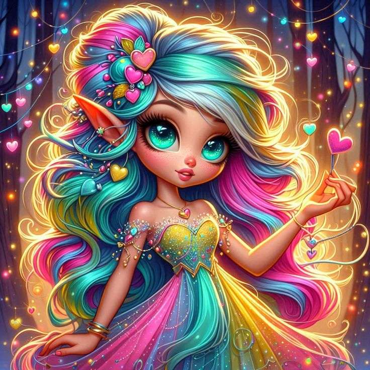 Linda garota única quebra-cabeças online