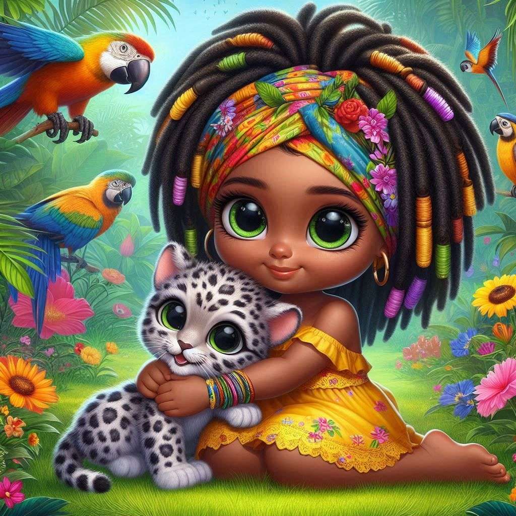 ジャングルの赤ちゃんたち オンラインパズル