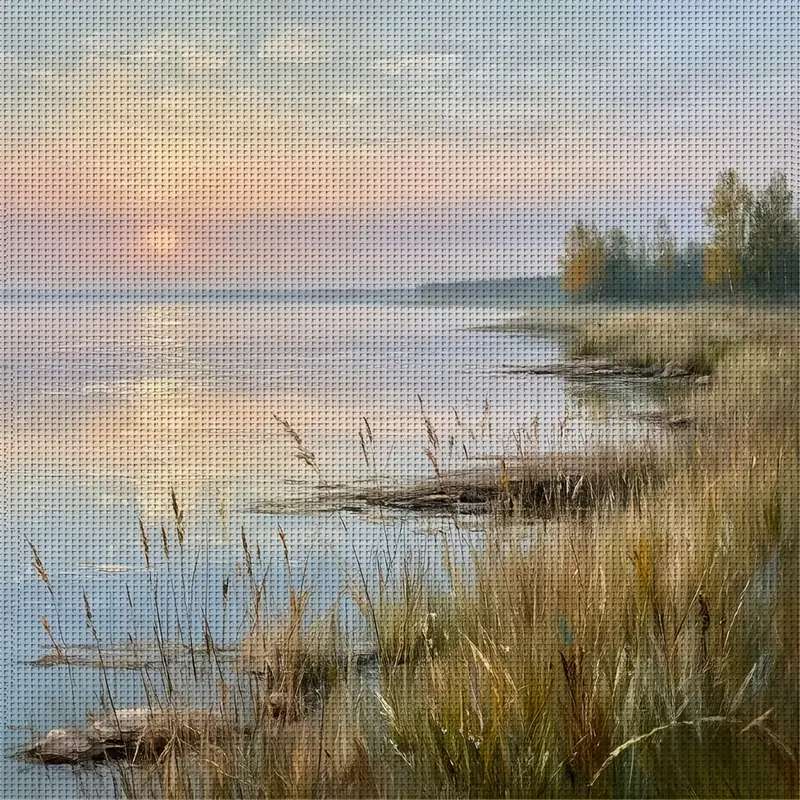 湖岸の草 オンラインパズル