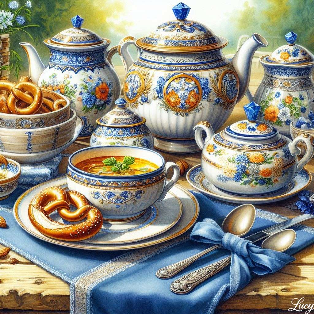 A traditional Bavarian table setting online puzzle