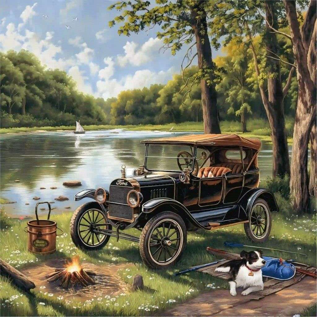 釣りのレトロフォード オンラインパズル