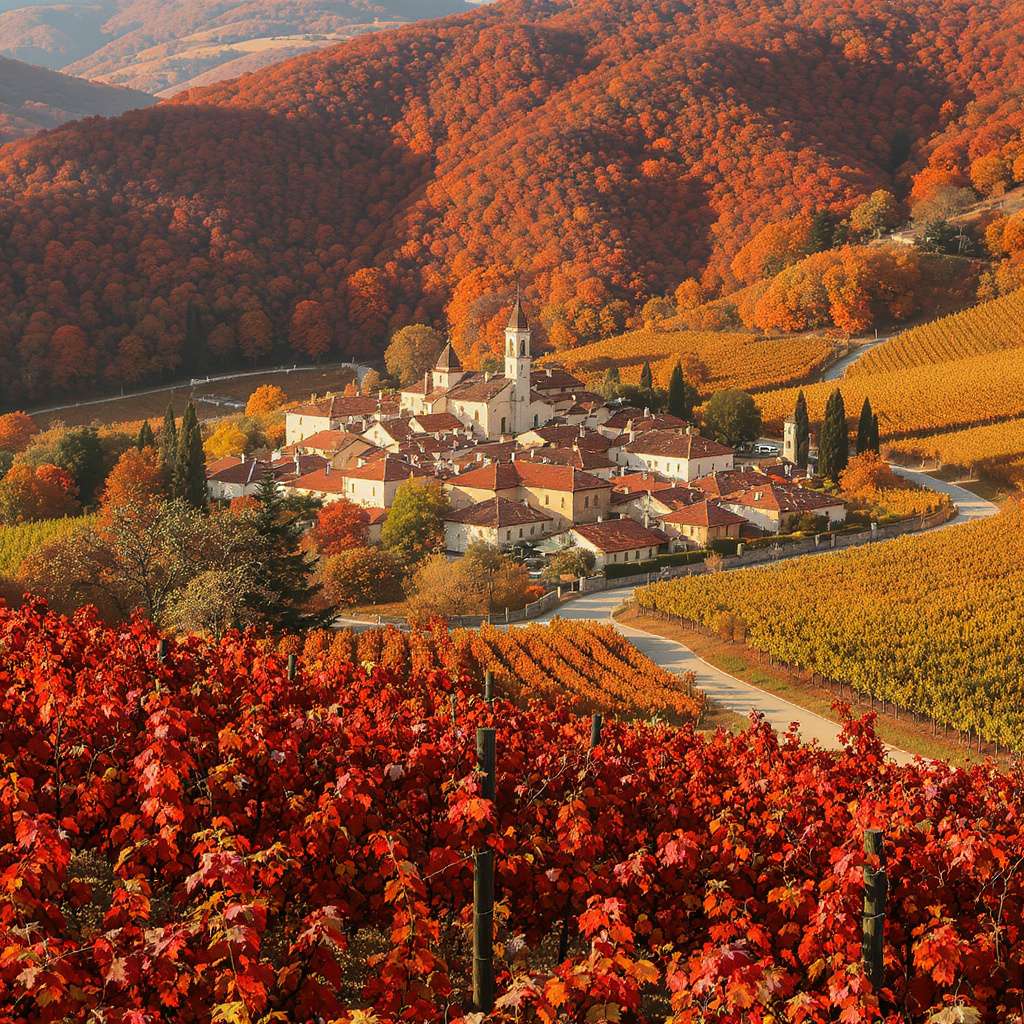 秋のワイン村 オンラインパズル