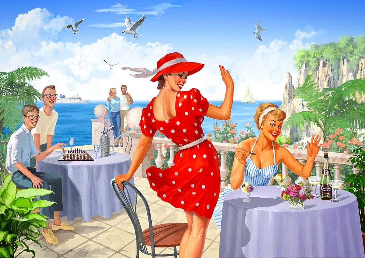 Senhoras maravilhosas de férias quebra-cabeças online