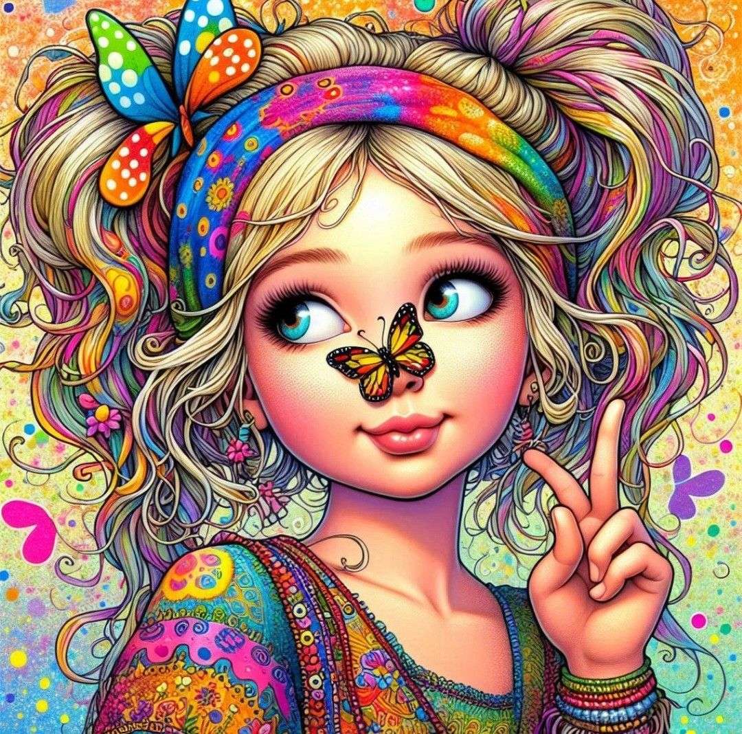 幸せなヒッピー オンラインパズル