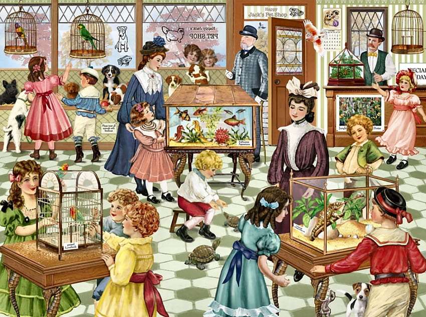 ビトリアナ ペット ショップ ジグソーパズルオンライン