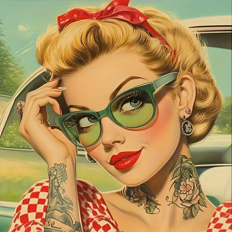 メガネの奥の軽薄な表情 ジグソーパズルオンライン