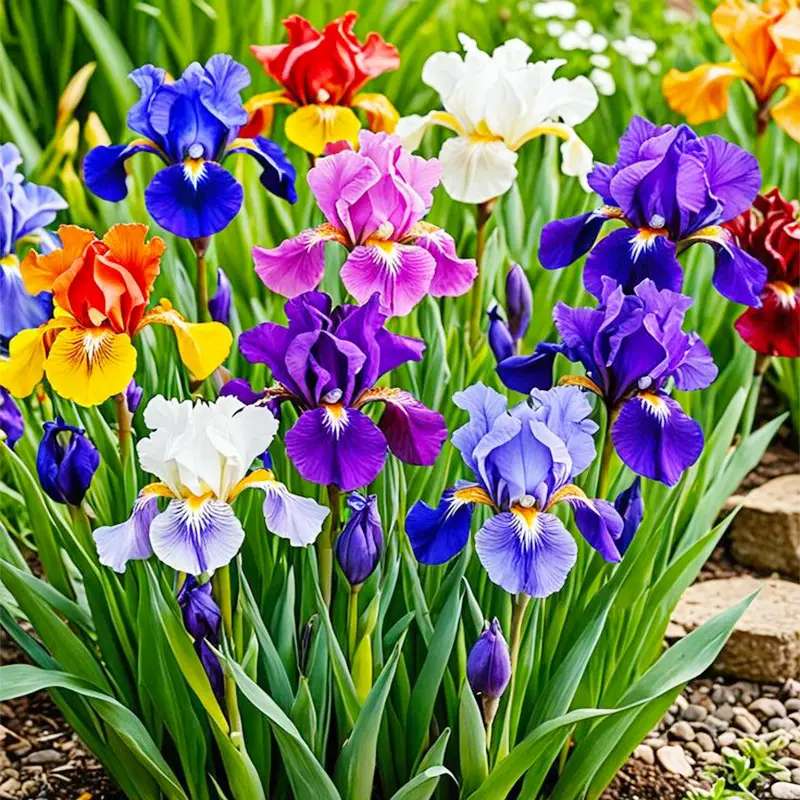 カラフルなアイリス ジグソーパズルオンライン