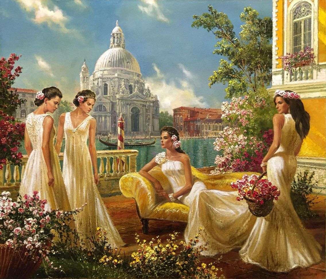 ヴェネツィアの美しい女性たち オンラインパズル