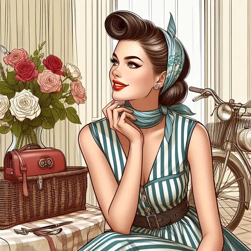 1950年代のエレガントな女性 ジグソーパズルオンライン