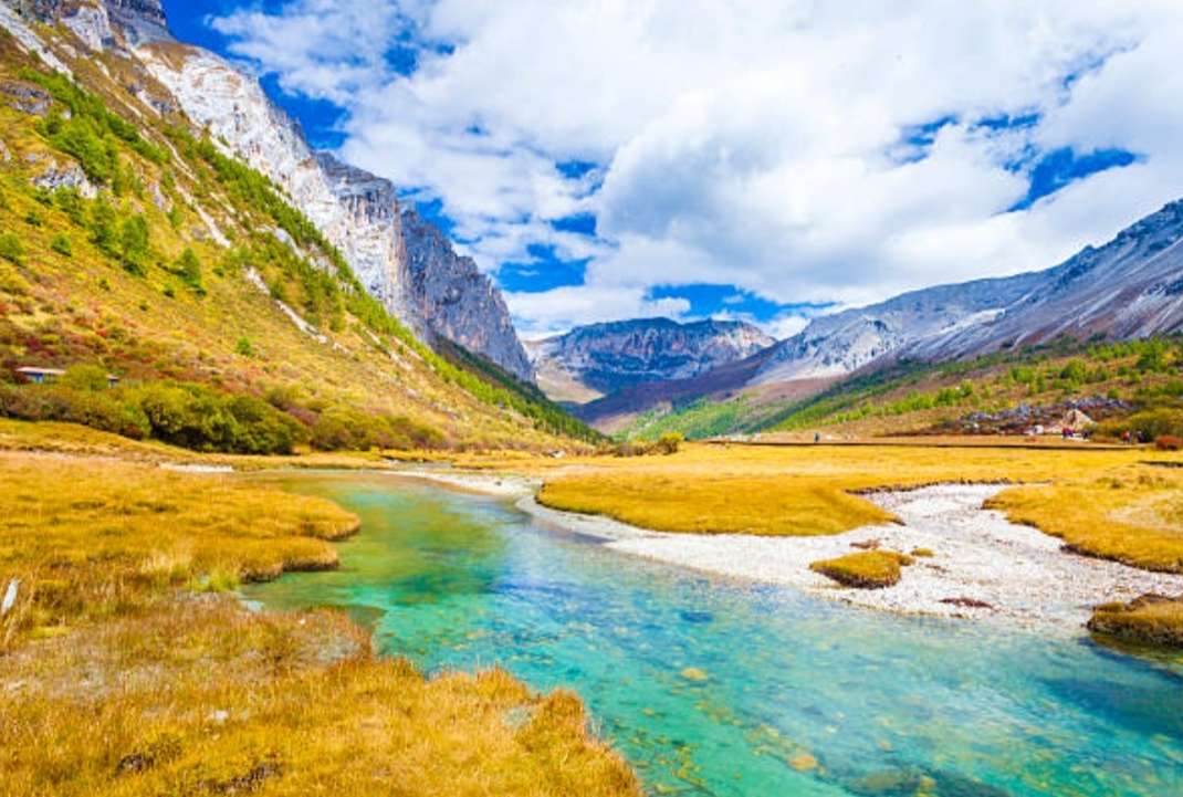 中国の秋のヤディン自然保護区 オンラインパズル