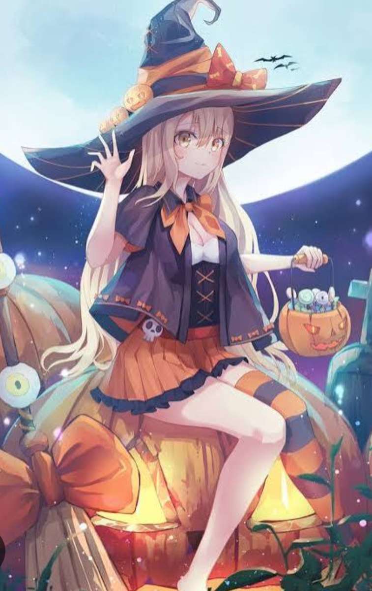 アニメの世界のハロウィン オンラインパズル