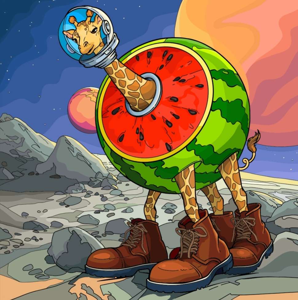 Giraffa Celeste Italian Brainrot онлайн пъзел