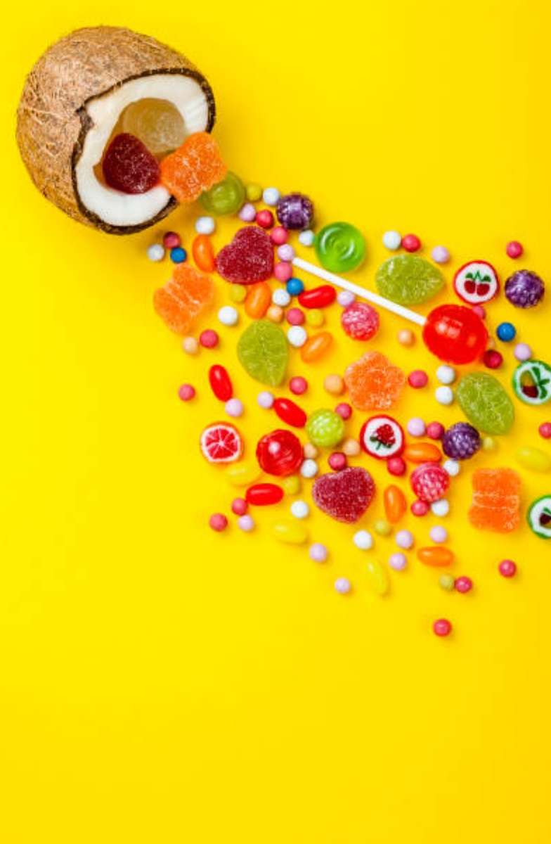 Кокос и сладкиши онлайн пъзел