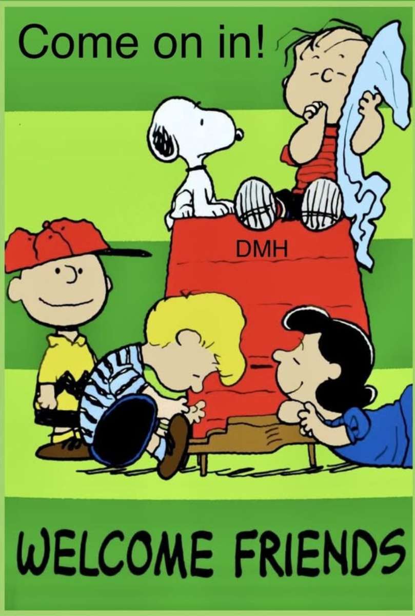 Snoopy säger: "Det är bara jordnötter för mig." Pussel online