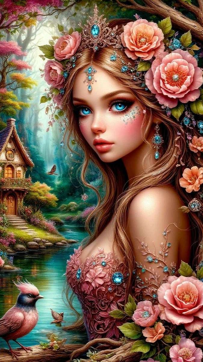 魅惑の森の妖精 オンラインパズル