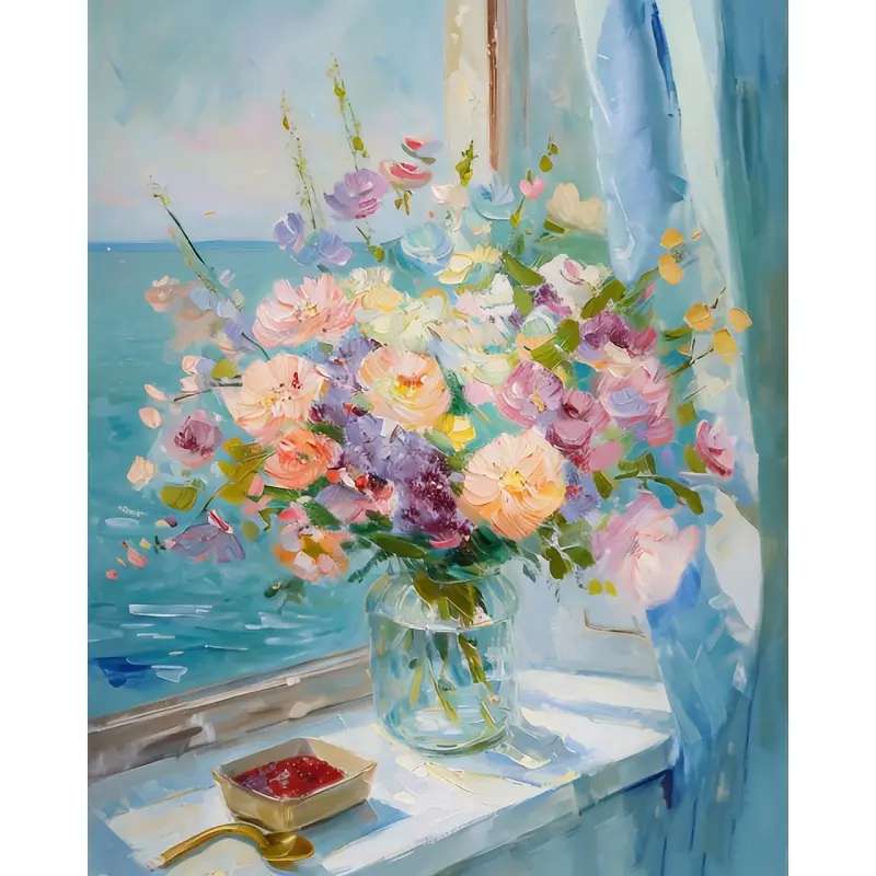 窓辺の花 ジグソーパズルオンライン