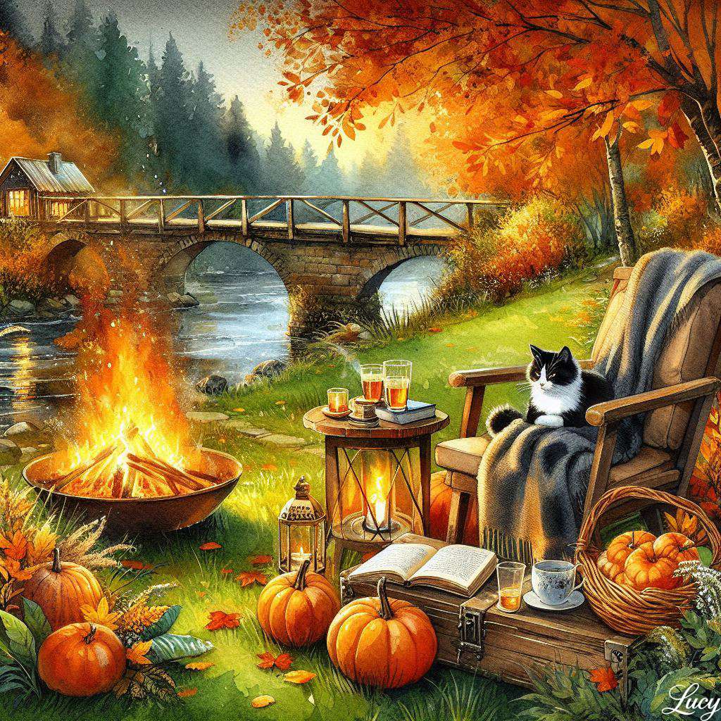 Scena radiază liniște, nostalgie jigsaw puzzle online