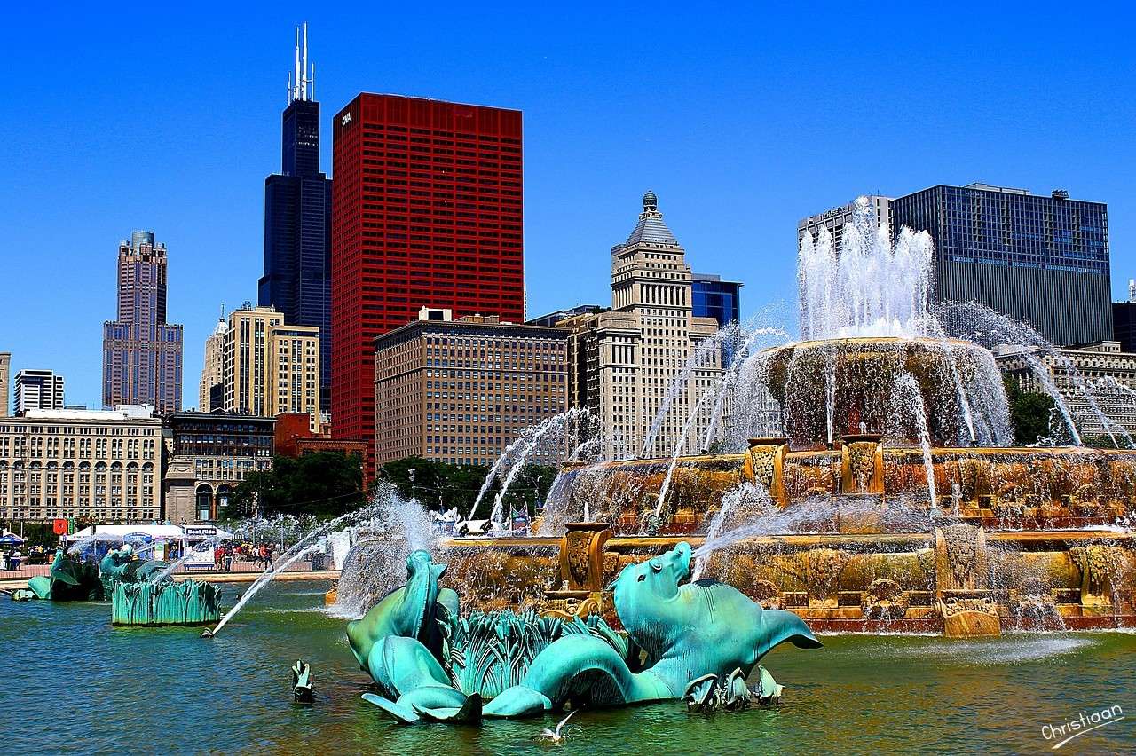 Vs, Chicago, Fontein. legpuzzel online