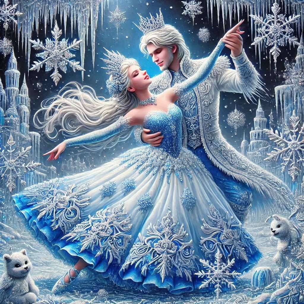 Baile no Palácio de Gelo puzzle online